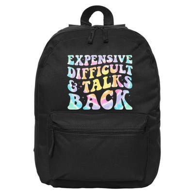 Expensive Difficult And Talks Back Groovy Women Mothers Day 16 in Basic Backpack