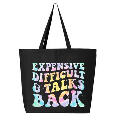 Expensive Difficult And Talks Back Groovy Women Mothers Day 25L Jumbo Tote