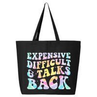 Expensive Difficult And Talks Back Groovy Women Mothers Day 25L Jumbo Tote