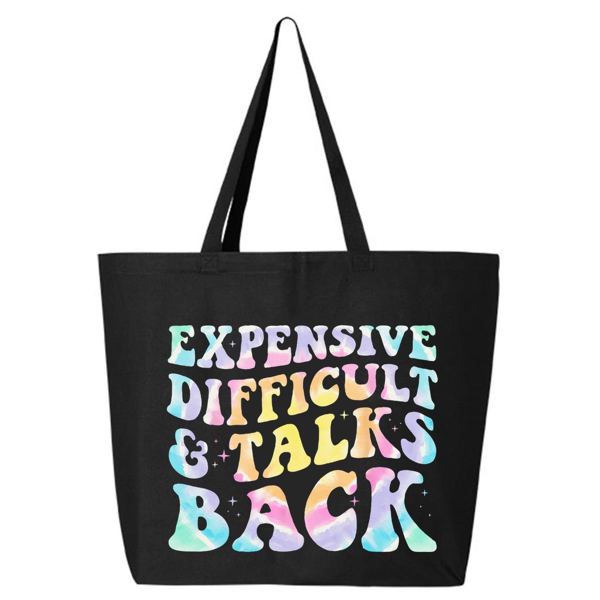Expensive Difficult And Talks Back Groovy Women Mothers Day 25L Jumbo Tote