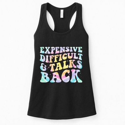 Expensive Difficult And Talks Back Groovy Women Mothers Day Womens Tank Top