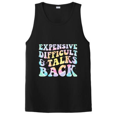 Expensive Difficult And Talks Back Groovy Women Mothers Day PosiCharge Competitor Tank