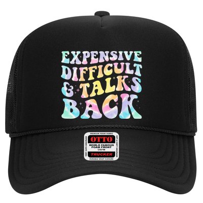 Expensive Difficult And Talks Back Groovy Women Mothers Day Hat