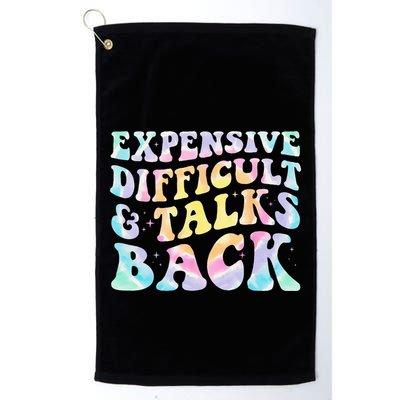Expensive Difficult And Talks Back Groovy Women Mothers Day Golf Towel