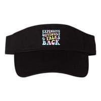 Expensive Difficult And Talks Back Groovy Women Mothers Day Visor
