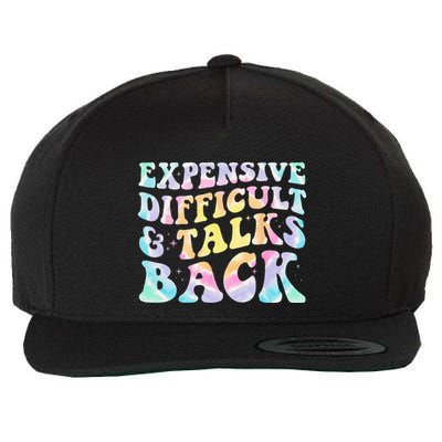 Expensive Difficult And Talks Back Groovy Women Mothers Day Wool Snapback Cap