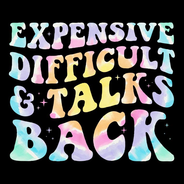 Expensive Difficult And Talks Back Groovy Women Mothers Day Wool Snapback Cap