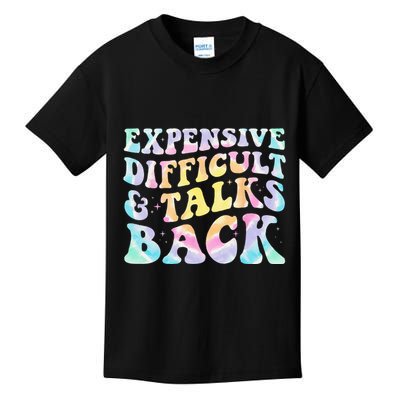 Expensive Difficult And Talks Back Groovy Women Mothers Day Kids T-Shirt
