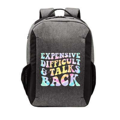 Expensive Difficult And Talks Back Groovy Women Mothers Day Vector Backpack