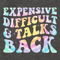 Expensive Difficult And Talks Back Groovy Women Mothers Day Vector Backpack