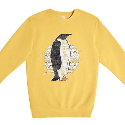 Earth Day Antarctic Animals Zoo Penguin Premium Crewneck Sweatshirt