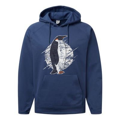 Earth Day Antarctic Animals Zoo Penguin Performance Fleece Hoodie