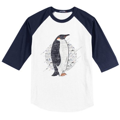 Earth Day Antarctic Animals Zoo Penguin Baseball Sleeve Shirt