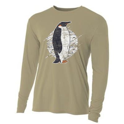 Earth Day Antarctic Animals Zoo Penguin Cooling Performance Long Sleeve Crew