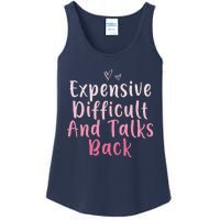 Expensive Difficult And Talks Back Mothers Day Mom Heart Ladies Essential Tank