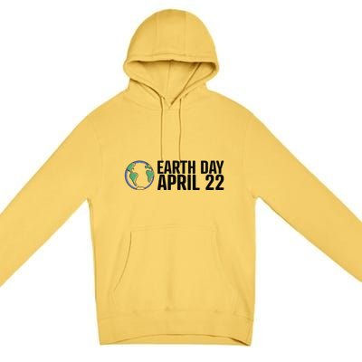 Earth Day April 22 Climate Change Global Warming Premium Pullover Hoodie