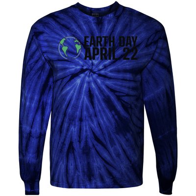 Earth Day April 22 Climate Change Global Warming Tie-Dye Long Sleeve Shirt