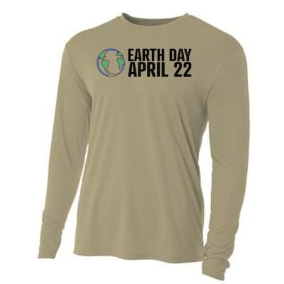 Earth Day April 22 Climate Change Global Warming Cooling Performance Long Sleeve Crew