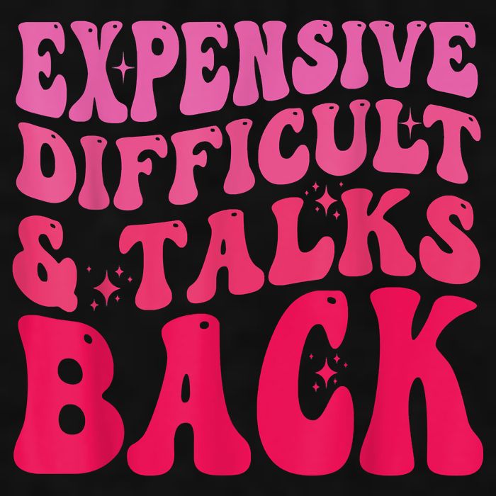 Expensive Difficult And Talks Back Funny Mother's Day Groovy Ladies PosiCharge Tri-Blend Wicking Tank