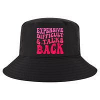 Expensive Difficult And Talks Back Funny Mother's Day Groovy Cool Comfort Performance Bucket Hat