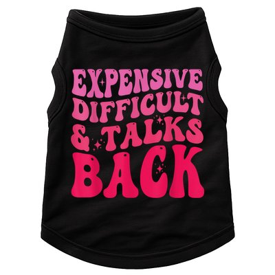 Expensive Difficult And Talks Back Funny Mother's Day Groovy Doggie Tank