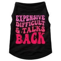 Expensive Difficult And Talks Back Funny Mother's Day Groovy Doggie Tank