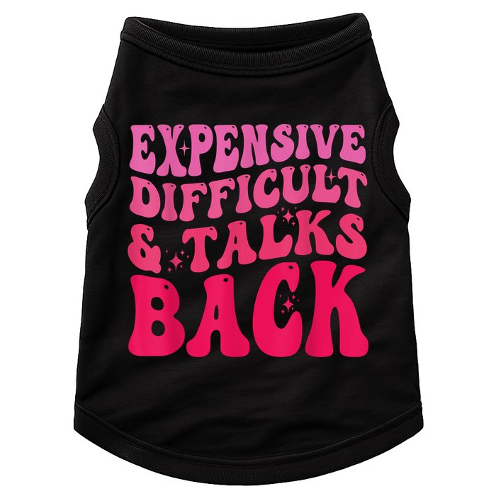 Expensive Difficult And Talks Back Funny Mother's Day Groovy Doggie Tank