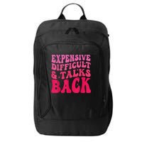 Expensive Difficult And Talks Back Funny Mother's Day Groovy City Backpack