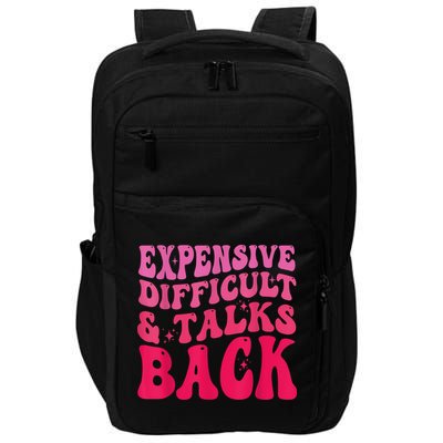 Expensive Difficult And Talks Back Funny Mother's Day Groovy Impact Tech Backpack