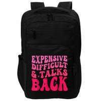 Expensive Difficult And Talks Back Funny Mother's Day Groovy Impact Tech Backpack