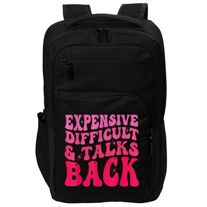 Expensive Difficult And Talks Back Funny Mother's Day Groovy Impact Tech Backpack