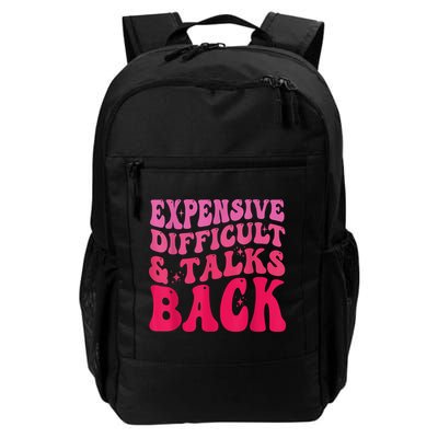 Expensive Difficult And Talks Back Funny Mother's Day Groovy Backpack
