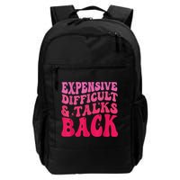 Expensive Difficult And Talks Back Funny Mother's Day Groovy Backpack