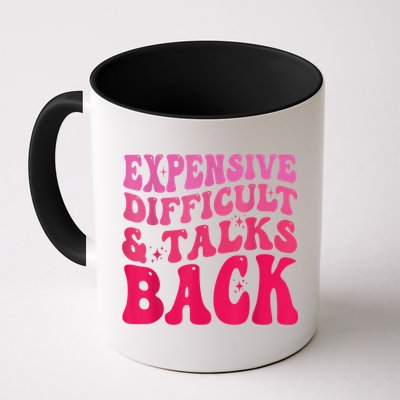 Expensive Difficult And Talks Back Funny Mother's Day Groovy Mug
