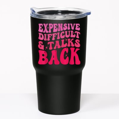 Expensive Difficult And Talks Back Funny Mother's Day Groovy Tumbler