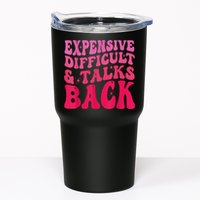 Expensive Difficult And Talks Back Funny Mother's Day Groovy Tumbler