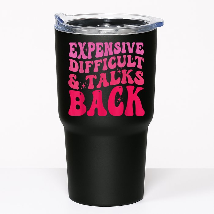 Expensive Difficult And Talks Back Funny Mother's Day Groovy Tumbler