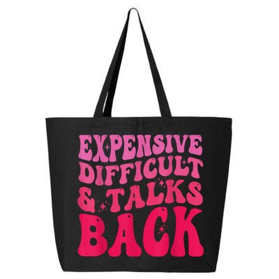 Expensive Difficult And Talks Back Funny Mother's Day Groovy 25L Jumbo Tote