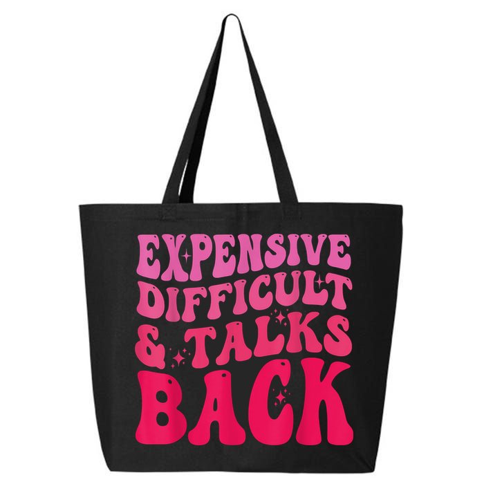 Expensive Difficult And Talks Back Funny Mother's Day Groovy 25L Jumbo Tote
