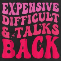 Expensive Difficult And Talks Back Funny Mother's Day Groovy 25L Jumbo Tote
