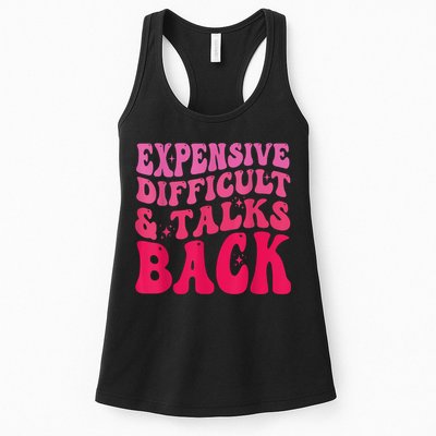 Expensive Difficult And Talks Back Funny Mother's Day Groovy Womens Tank Top