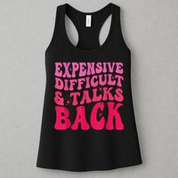 Expensive Difficult And Talks Back Funny Mother's Day Groovy Womens Tank Top
