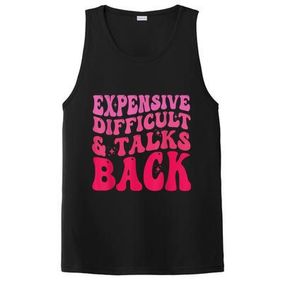 Expensive Difficult And Talks Back Funny Mother's Day Groovy PosiCharge Competitor Tank