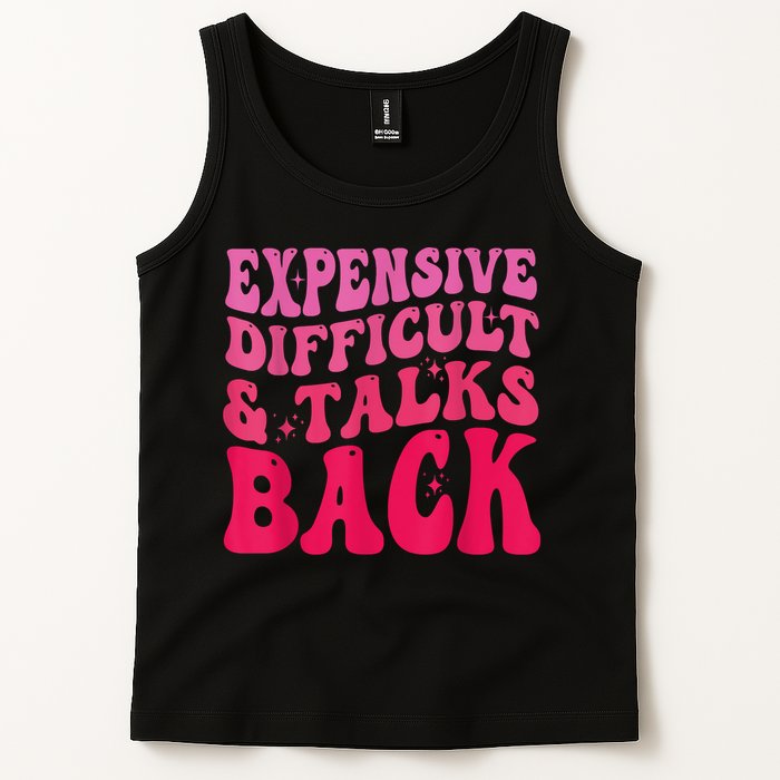 Expensive Difficult And Talks Back Funny Mother's Day Groovy Tank Top