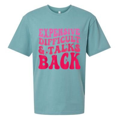 Expensive Difficult And Talks Back Funny Mother's Day Groovy Sueded Cloud Jersey T-Shirt