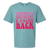 Expensive Difficult And Talks Back Funny Mother's Day Groovy Sueded Cloud Jersey T-Shirt