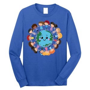 Earth Day Around Earth Advocate Nature Environt Gift Long Sleeve Shirt