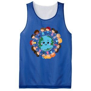 Earth Day Around Earth Advocate Nature Environt Gift Mesh Reversible Basketball Jersey Tank