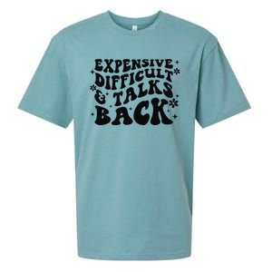 Expensive Difficult And Talks Back Mothers Day Mom Life Sueded Cloud Jersey T-Shirt