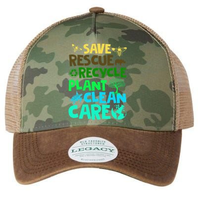 Earth Day April 22 Clean Earth Save Planets Rescue Animals Legacy Tie Dye Trucker Hat